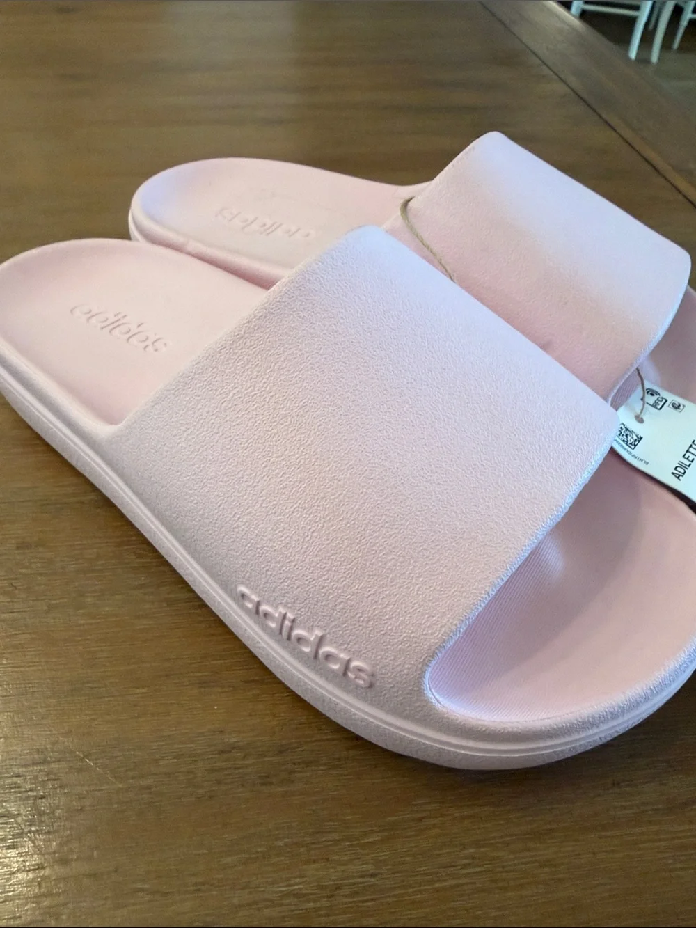 adidas Women’s Pastel Pink Slide Sandals